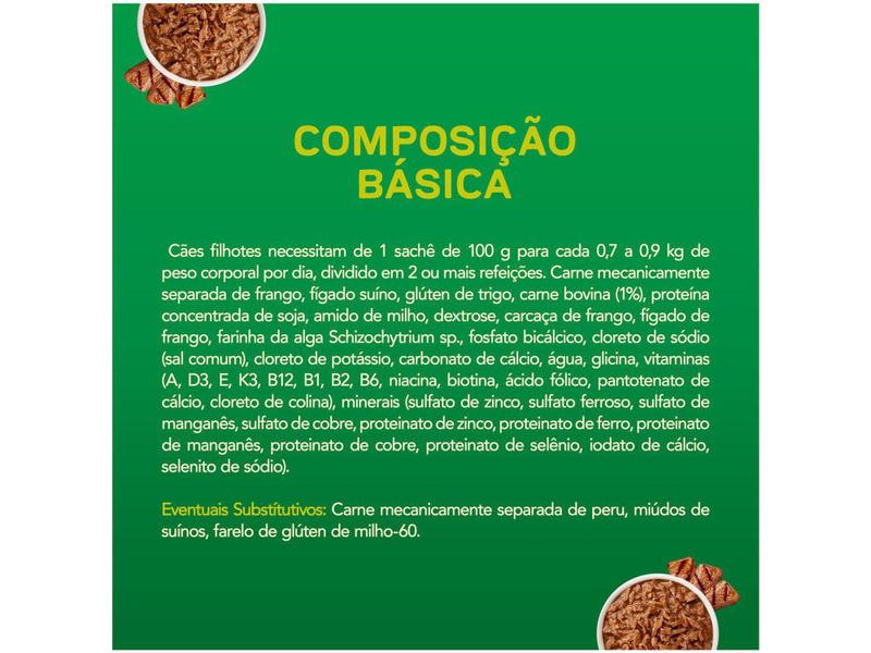 Ração Úmida para Cachorro Filhote Sachê Dog Chow - ExtraLife Carne 100g Imagem de Ração Úmida para Cachorro Filhote Sachê Dog Chow - ExtraLife Carne 100g
