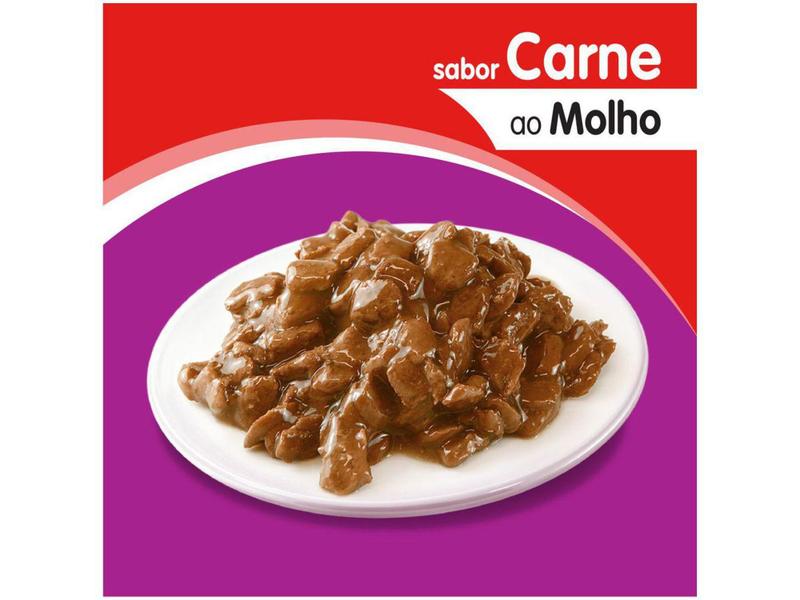 Imagem de Ração Úmida para Gato Filhotes Sachê Whiskas - Carne ao Molho 85g