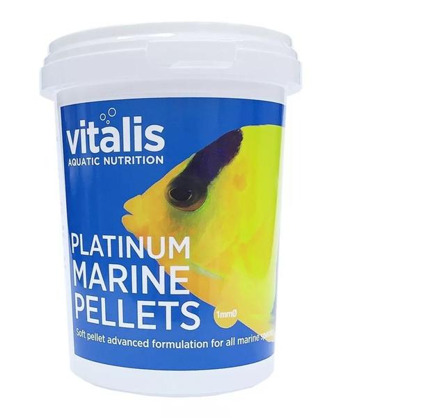 Imagem de Ração Vitalis Platinum Marine Pellets 70g 1mm Aquario Marinh