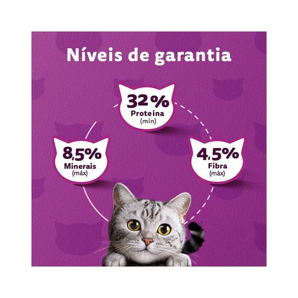 Imagem de Ração Whiskas para Gatos Adultos Castrados Sabor Carne - 2,7Kg