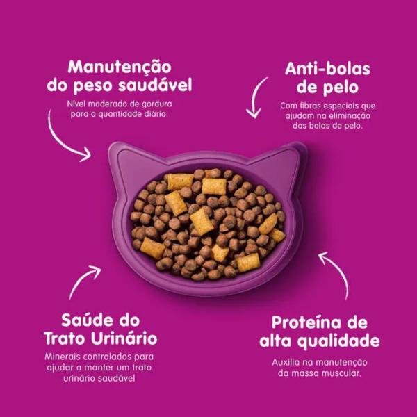 Imagem de Ração Whiskas Para Gatos Adultos Castrados Sabor Peixe 1kg