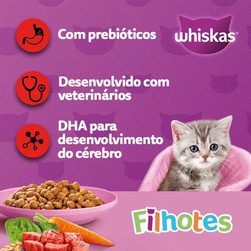 Imagem de Ração Whiskas Para Gatos Filhotes Sabor Carne E Leite 2.7kg