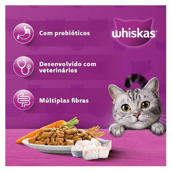 Ração Whiskas Peixe para Gatos Adultos - 10,1 Kg Imagem de Ração Whiskas Peixe para Gatos Adultos - 10,1 Kg
