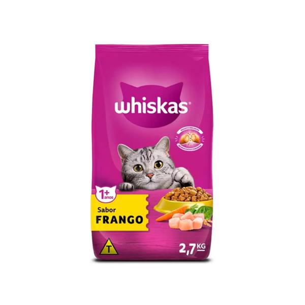 Imagem de Ração Whiskas Premium Adulto Frango 2,7kg