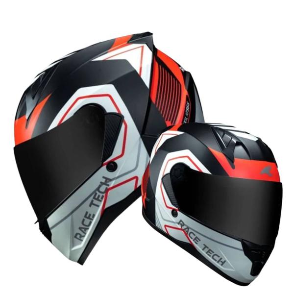 Imagem de Race tech capacete sector exilio blk/orange 56/s