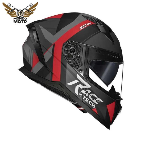 Imagem de Race tech capacete volt abstrak matte blk/red 62/xl