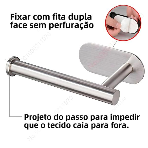 Imagem de Rack Adesivo para Papel Higiênico - Suporte para Banheiro