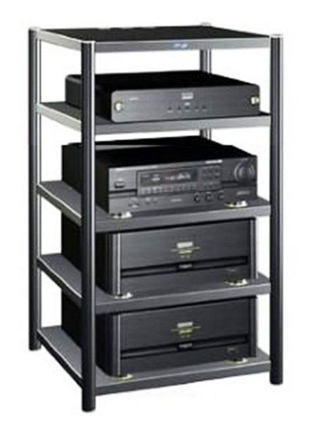 Imagem de Rack Airon HT 50.02 + Gaveta G 1946 + Rodízio R7,5 Black