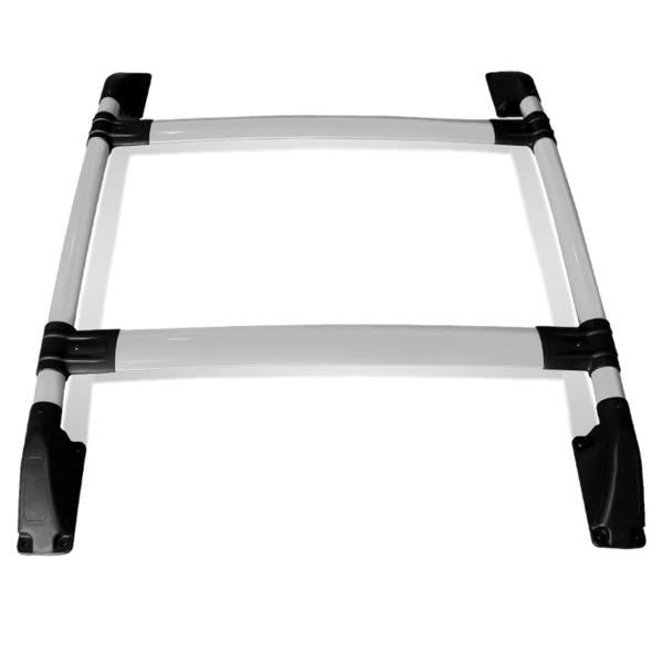 Rack Bagageiro Teto Ford Ka 2014 a 2020 Tubolar Prata - Track Imagem de Rack Bagageiro Teto Ford Ka 2014 a 2020 Tubolar Prata