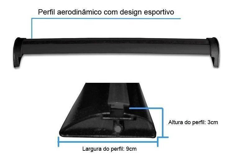 Imagem de Rack Bagageiro Teto Renault Logan 2007 Á 2012 Cor Preto