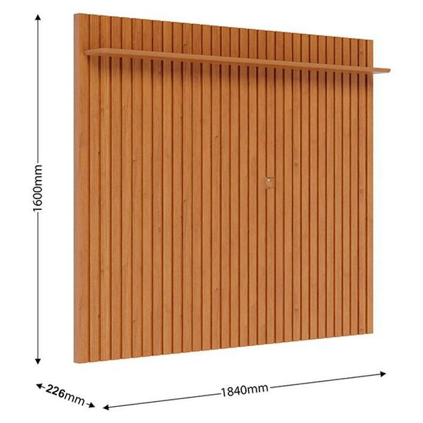 Rack Bancada Ambiente Classic 2 Gavetas com Painel para TV Suspenso Ripado Loft 1.8 Off White Nature - Imcal Imagem de Rack Bancada Ambiente Classic 2 Gavetas com Painel para TV Suspenso Ripado Loft 1.8 Off White Nature - Imcal