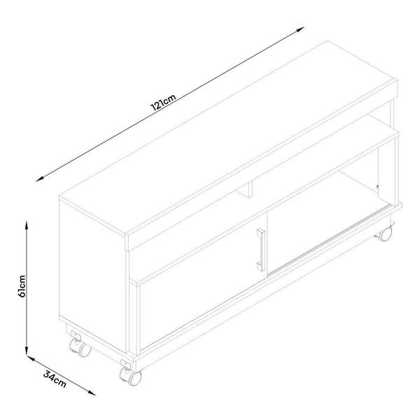 Imagem de Rack Bancada Artur para TV até 50” - Madetec