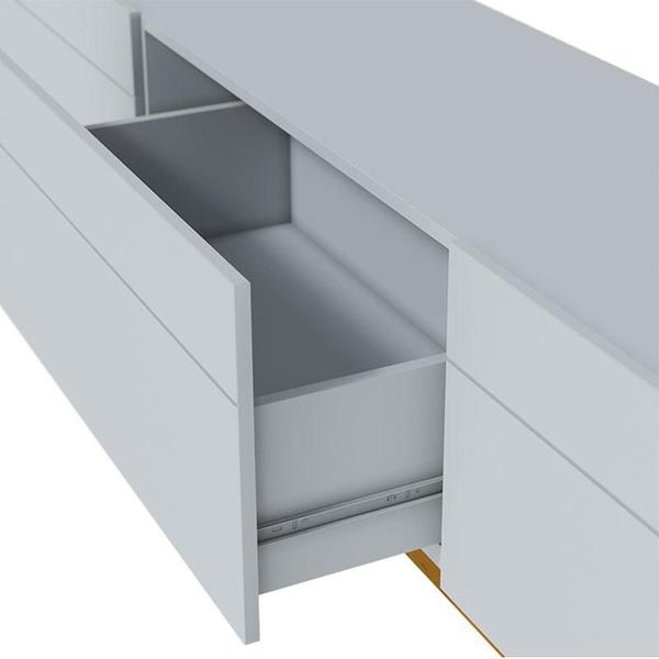 Imagem de Rack Bancada Classic 3 Gavetas 2.2 Branco Acetinado - Imcal