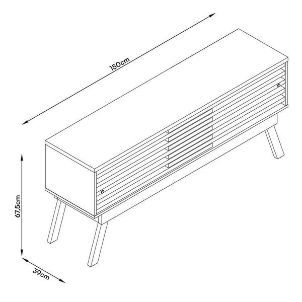 Imagem de Rack Bancada Frizz 1.5 para TV até 65” - Madetec