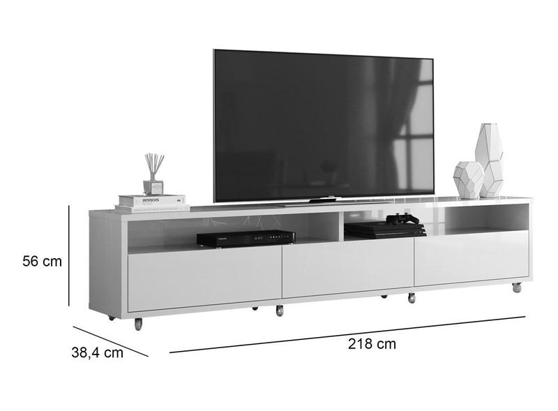 Imagem de Rack Bancada para TV Aspen 2.2 Branco - MoveisAqui