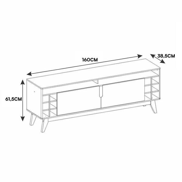 Imagem de Rack Bancada Wine 160cm para TV até 60” - Casa D