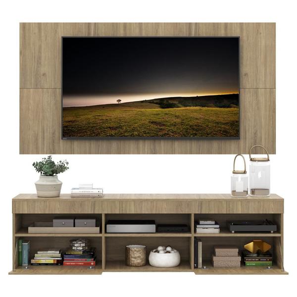 Imagem de Rack c/ Painel TV 65" com 2 portas Londres Multimóveis Rustic