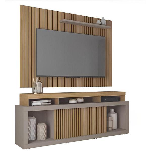 Imagem de Rack Caemmun New Oscar Com Painel 1,8 Metros Buruti/fendi