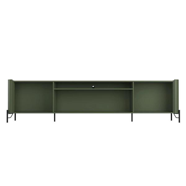 Imagem de Rack com 4 Portas Lisas 220cm para Sala 100% MDF Pés Metal