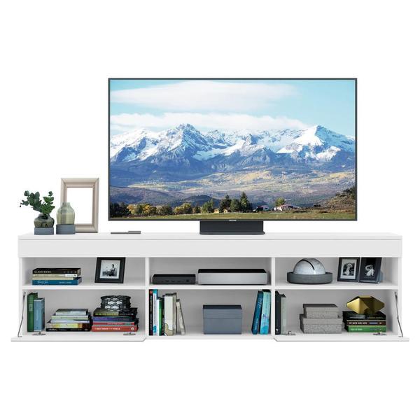 Imagem de Rack com Espelho para TV até 65" Multimóveis Paris FG3329 com 2 Portas Branco