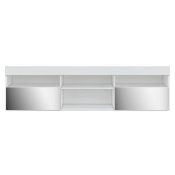 Imagem de Rack com Espelho para TV até 65" Multimóveis Paris FG3329 com 2 Portas Branco