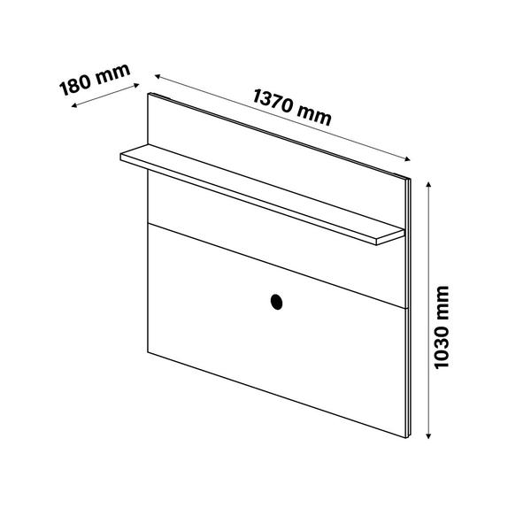 Imagem de Rack Com Painel 1.4 para Tv de Até 55 Polegadas Show Branco - Rede Móveis