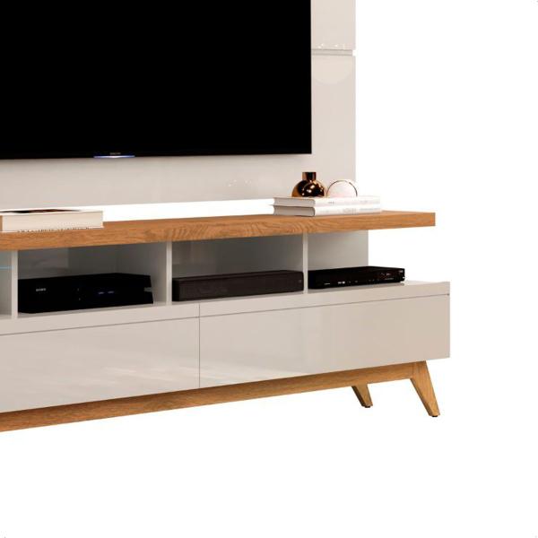 Imagem de Rack com Painel 1.60 TV 60'' Off White/Nature Vivare Wood