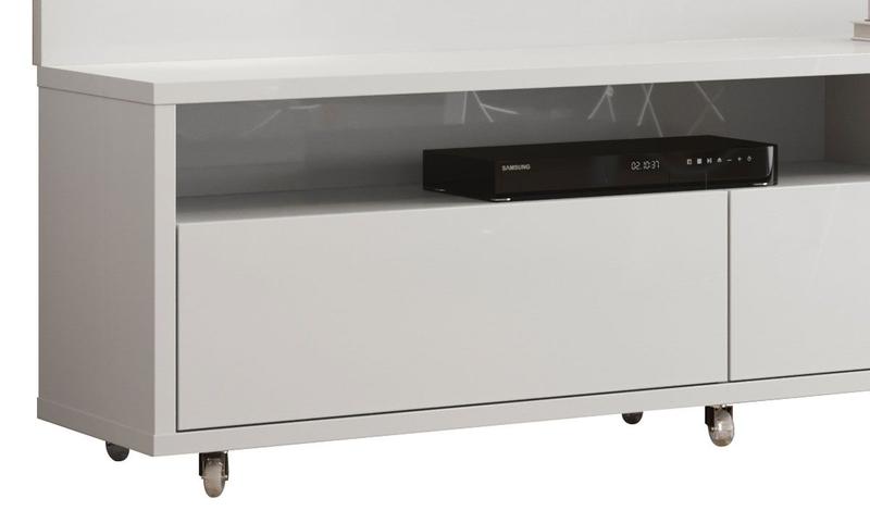 Imagem de Rack com Painel Aspen 1.8 Branco - MoveisAqui