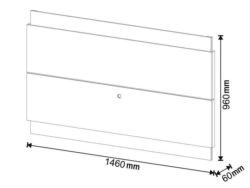 Imagem de Rack com Painel Classic 2G 1.4 Preto - Imcal Móveis