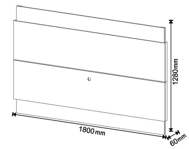 Imagem de Rack com Painel Classic 2G 1.8 Nature com Off White - Imcal Móveis