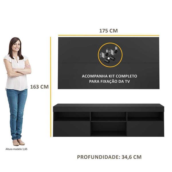 Imagem de Rack com Painel e Suporte TV 65" Flórida Multimóveis V3112