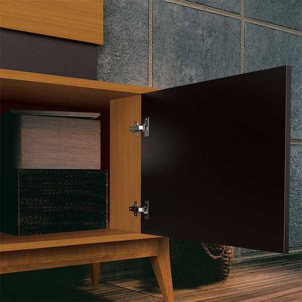 Imagem de Rack Com Painel Legacy 2.0 Para TV 75 Polegadas EDN Preto/Cedro