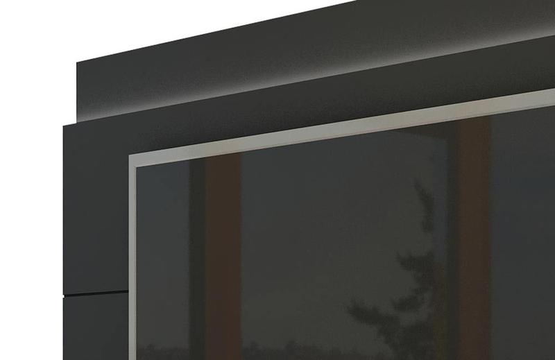 Imagem de Rack com Painel Para TV 55 Polegadas Preto Classic 2G 1.8 com LED - Imcal Móveis