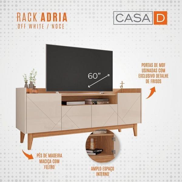 Imagem de Rack com Painel para TV até 60 Polegadas Retrô Adria Esmeralda Casa D