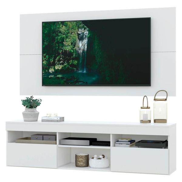 Imagem de Rack com Painel para TV até 65" com 2 Portas Londres Multimóveis Branco