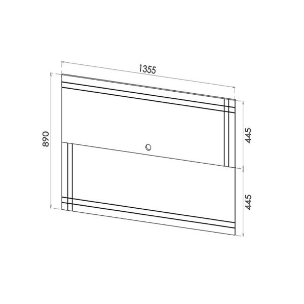 Imagem de Rack com Painel para Tvs de Até 50 Polegadas Melody 2 Portas Mel