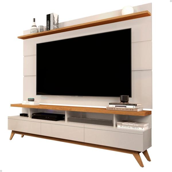 Imagem de Rack com Painel Sala TV 65" - Off White/Nature - Mod.2030