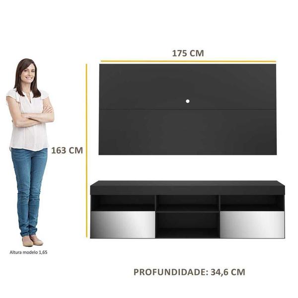 Imagem de Rack com Painel TV 65" e Espelho Flórida Multimóveis V3137