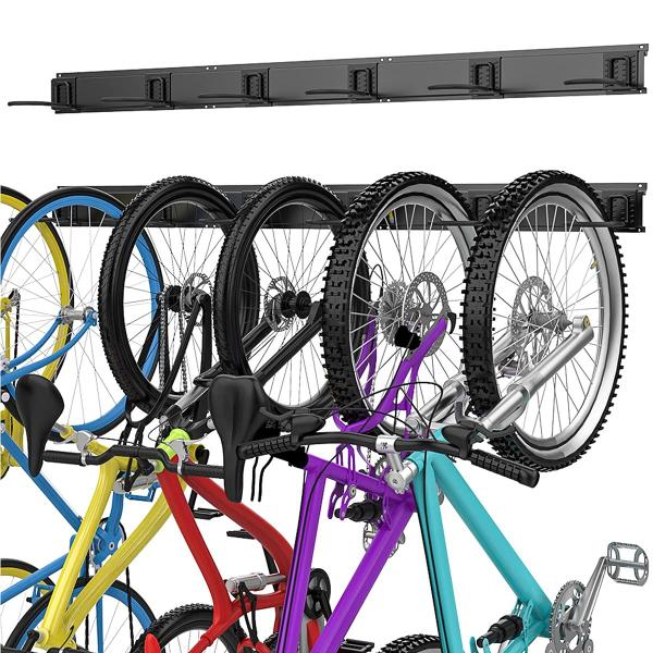 Imagem de Rack de armazenamento de bicicletas TORACK 6 Bike Wall Mount Home Garage