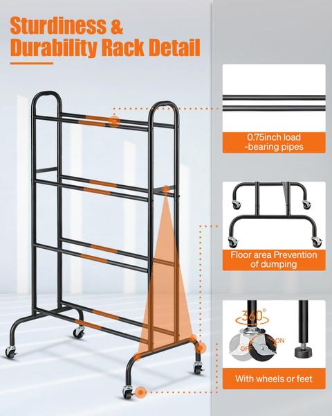 Imagem de Rack de armazenamento de filamentos para impressora 3D AHOWPD 4 Tier Rolling