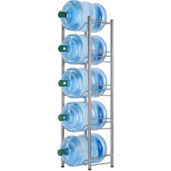 Rack de jarro para refrigerador de água LIANTRAL de 5 camadas para garrafa de 5 galões Imagem de Rack de jarro para refrigerador de água LIANTRAL de 5 camadas para garrafa de 5 galões