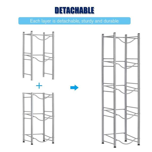 Rack de jarro para refrigerador de água LIANTRAL de 5 camadas para garrafa de 5 galões Imagem de Rack de jarro para refrigerador de água LIANTRAL de 5 camadas para garrafa de 5 galões