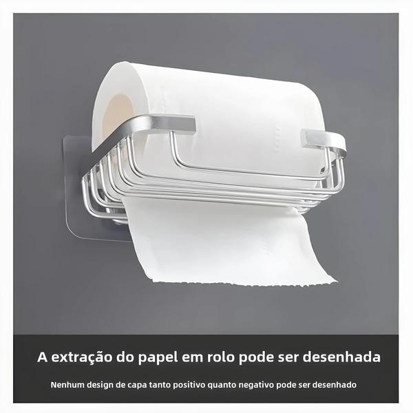 Imagem de Rack de Sabão de Alumínio para Parede - Com Drenagem e Armazenamento para Cozinha e Banheiro