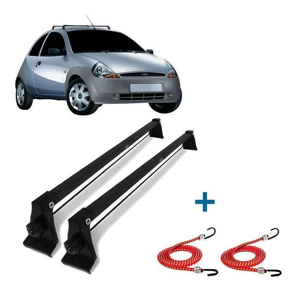 Imagem de Rack De Teto Bagageiro + 2 Elasticos Ford Ka Ano 97 A 2007