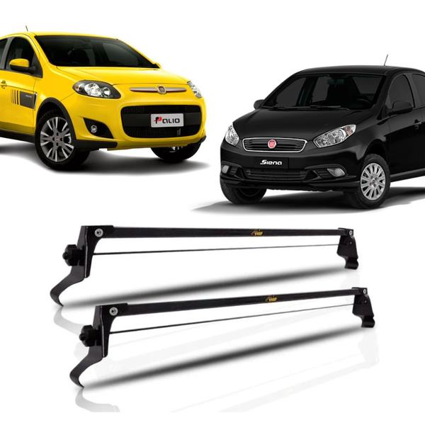 Rack de Teto Bagageiro Carro Fiat Palio Grand Siena 12 a 19 - VHIP Imagem de Rack de Teto Bagageiro Carro Fiat Palio Grand Siena 12 a 19