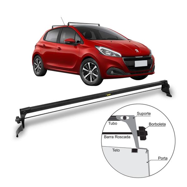 Imagem de Rack de Teto Bagageiro Peugeot 208 de 2013 a 2020 VHIP