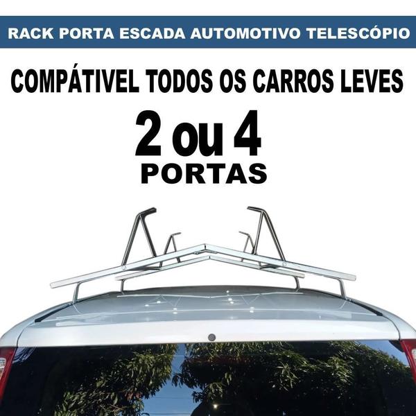 Imagem de Rack de Teto Escada Fiat Uno Todos 2 e 4 Portas + 1 Trava Seg