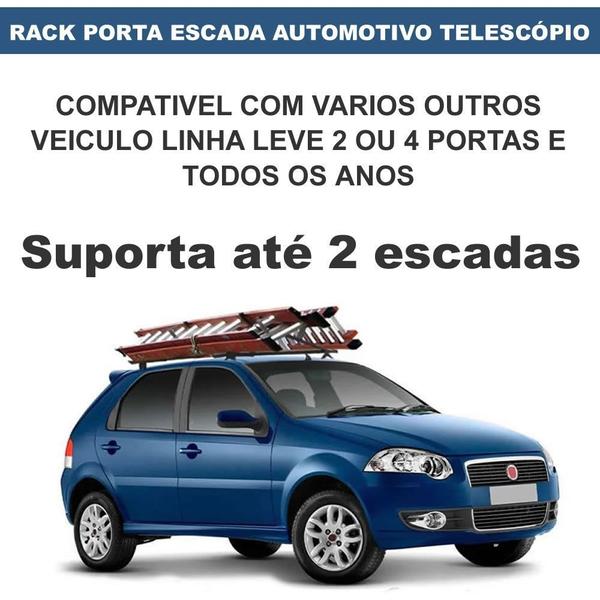 Imagem de Rack de Teto Escada Fiat Uno Vivace 2 e 4 Portas + 1 Trava Seg