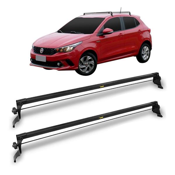 Rack de Teto Fiat Argo / Cronos 2017 a 2022 em Aço Preto com Fixação Lateral Interna Vhip 984 Imagem de Rack de Teto Fiat Argo / Cronos 2017 a 2022 em Aço Preto com Fixação Lateral Interna Vhip 984