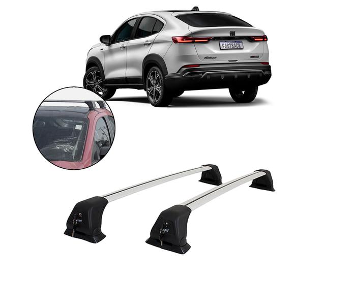 Rack de Teto Fiat Fastback Antifurto - Kiussi Imagem de Rack de Teto Fiat Fastback Antifurto